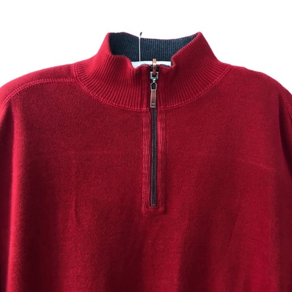 Tommy Bahama Reversible 1/2 Zip On the Flip Side - Picture 3 of 8